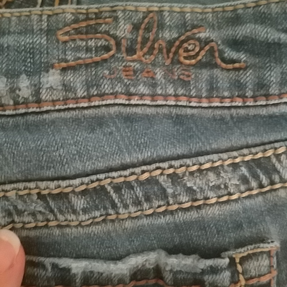 Silver bootcut jeans